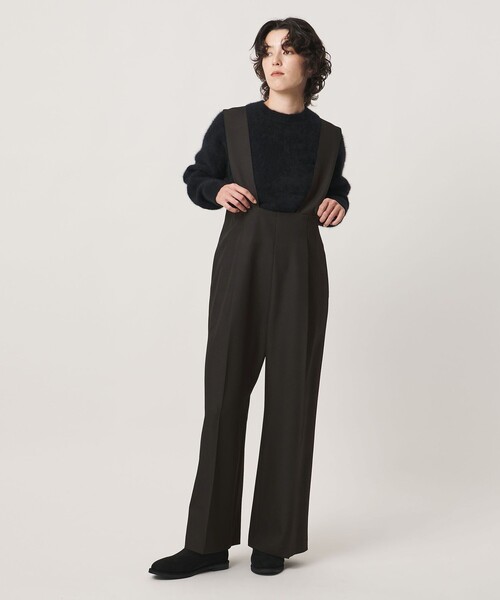 MARW UNITED ARROWS(マルゥ ユナイテッドアローズ)の「<MARW UNITED ARROWS>タック ハイウエスト サロペット(サロペット/オーバーオール・レディース・ダークブラウン/ネイビー/ブラック・38/34/36)」の6枚目の写真