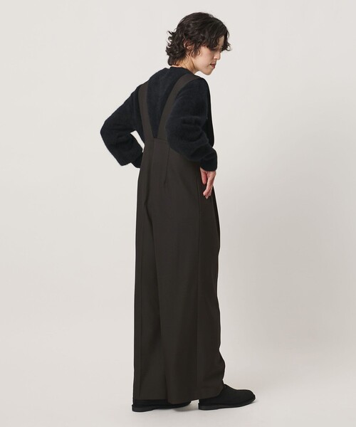 MARW UNITED ARROWS(マルゥ ユナイテッドアローズ)の「<MARW UNITED ARROWS>タック ハイウエスト サロペット(サロペット/オーバーオール・レディース・ダークブラウン/ネイビー/ブラック・38/34/36)」の8枚目の写真