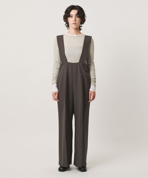 MARW UNITED ARROWS(マルゥ ユナイテッドアローズ)の「<MARW UNITED ARROWS>タック ハイウエスト サロペット(サロペット/オーバーオール・レディース・ダークブラウン/ネイビー/ブラック・38/34/36)」の10枚目の写真