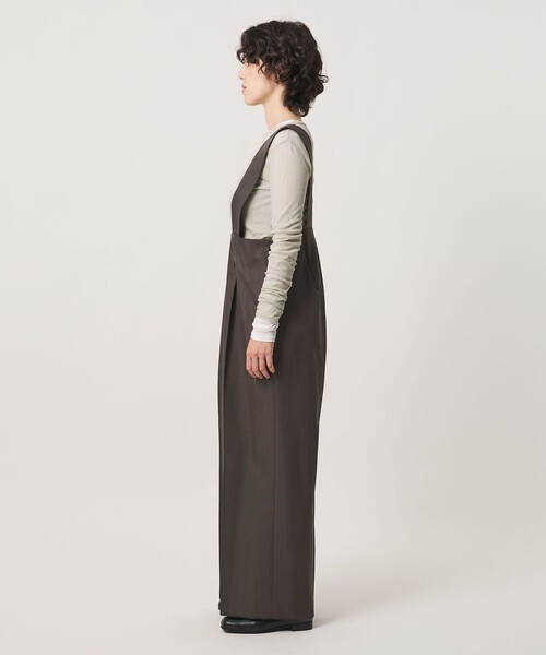 MARW UNITED ARROWS(マルゥ ユナイテッドアローズ)の「<MARW UNITED ARROWS>タック ハイウエスト サロペット(サロペット/オーバーオール・レディース・ダークブラウン/ネイビー/ブラック・38/34/36)」の11枚目の写真