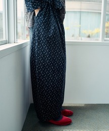 コーデュロイプリントパンツ[プチ・プラスサイズあり]