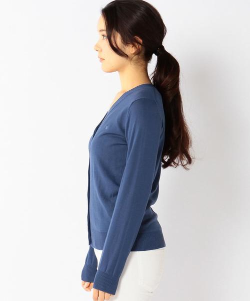 coen（コーエン）の「コットンモダールVネックカーディガン（カーディガン/ボレロ・レディース・ブラック/イエロー/ライトグレー/コバルトブルー・LARGE/MEDIUM）」の7枚目の写真