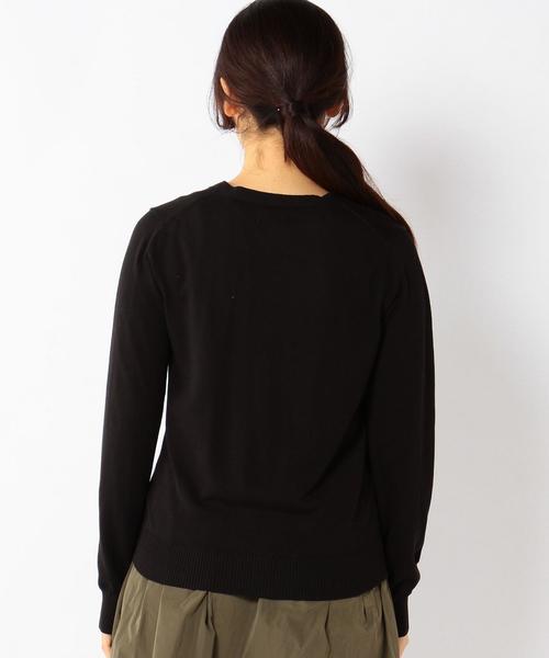 coen（コーエン）の「コットンモダールVネックカーディガン（カーディガン/ボレロ・レディース・ブラック/イエロー/ライトグレー/コバルトブルー・LARGE/MEDIUM）」の15枚目の写真