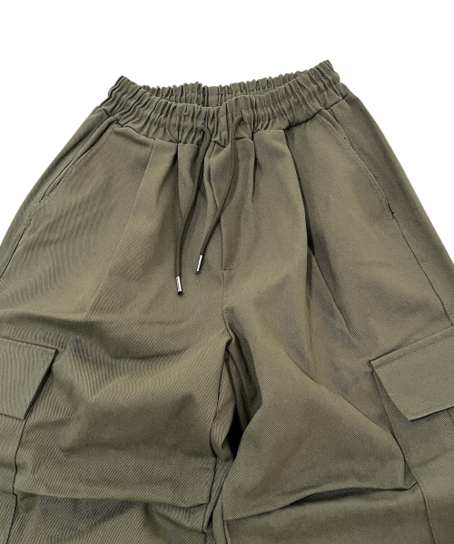 SK8ER ROCK(スケーターロック)の「コットンニータックカーゴワイドパンツ(カーキ)(その他パンツ・レディース・その他・ONE SIZE)」の3枚目の写真