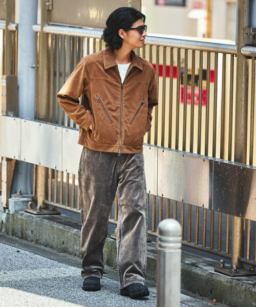 FREAK'S STORE(フリークスストア)の「ストレートシルエット フロッキー ワイドデニムパンツ(デニムパンツ・メンズ・ブラウン/ベージュ/ブラック・MEDIUM/LARGE)」の20枚目の写真