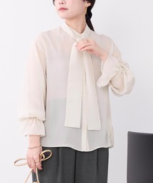 ボウタイシフォンブラウス