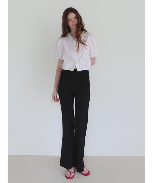 miies miim(ミーエスミーム)の「semi flare pants(その他パンツ・レディース・ブラック・FREE)」の2枚目の写真