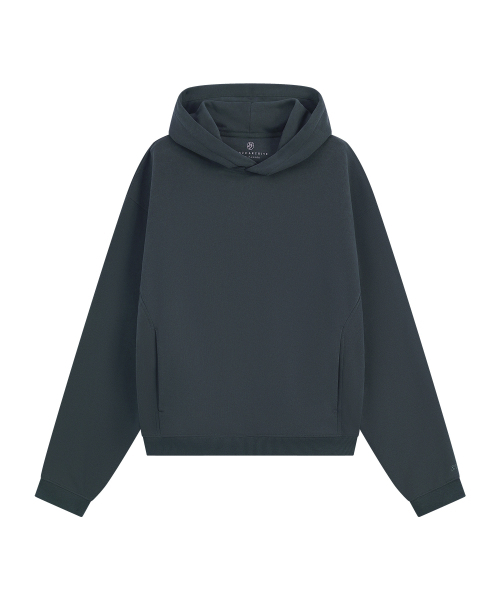 SIYAZU（シヤジュ）の「SITP5314 ヴィンテージ レギュラー フードTシャツ_Dust navy（パーカー・レディース・ダークネイビー・FREE）」の4枚目の写真