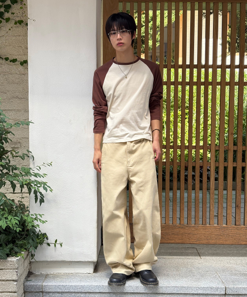 SIGNATURE（シグネチャ）の「バレルカーブドコットンパンツ[ベージュ]（その他パンツ・レディース・その他・SMALL/MEDIUM/LARGE/X-LARGE）」の2枚目の写真