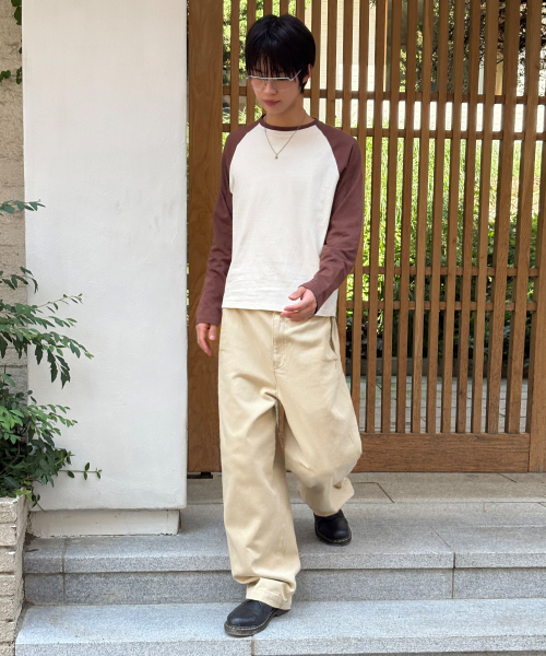 SIGNATURE（シグネチャ）の「バレルカーブドコットンパンツ[ベージュ]（その他パンツ・レディース・その他・SMALL/MEDIUM/LARGE/X-LARGE）」の3枚目の写真