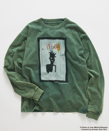 JOURNAL STANDARD（ジャーナルスタンダード）の「Jean-Michel Basquiat / ジャン＝ミシェル・バスキア プリント L/S Tシャツ（Tシャツ/カットソー）」