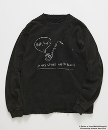 JOURNAL STANDARD（ジャーナルスタンダード）の「Jean-Michel Basquiat / ジャン＝ミシェル・バスキア プリント L/S Tシャツ（Tシャツ/カットソー）」