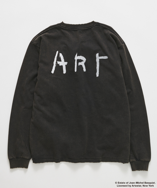 JOURNAL STANDARD(ジャーナルスタンダード)の「Jean-Michel Basquiat / ジャン=ミシェル・バスキア プリント L/S Tシャツ(Tシャツ/カットソー・メンズ・ブラック/ブラックミックス/ホワイト/アイボリー/グリーン・MEDIUM/LARGE/SMALL)」の7枚目の写真