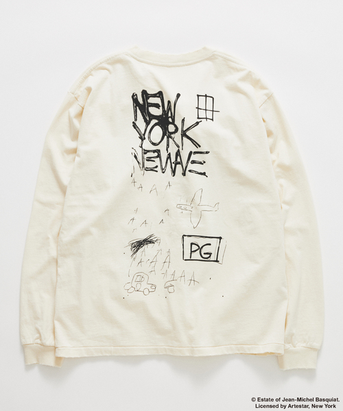 JOURNAL STANDARD(ジャーナルスタンダード)の「Jean-Michel Basquiat / ジャン=ミシェル・バスキア プリント L/S Tシャツ(Tシャツ/カットソー・メンズ・ブラック/ブラックミックス/ホワイト/アイボリー/グリーン・MEDIUM/LARGE/SMALL)」の9枚目の写真