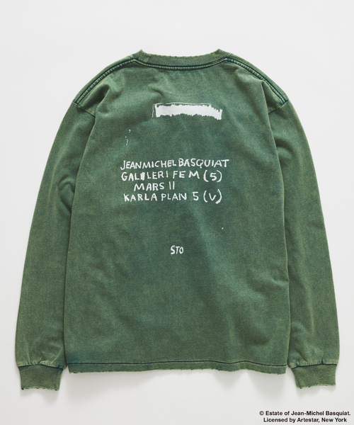 JOURNAL STANDARD(ジャーナルスタンダード)の「Jean-Michel Basquiat / ジャン=ミシェル・バスキア プリント L/S Tシャツ(Tシャツ/カットソー・メンズ・ブラック/ブラックミックス/ホワイト/アイボリー/グリーン・MEDIUM/LARGE/SMALL)」の10枚目の写真