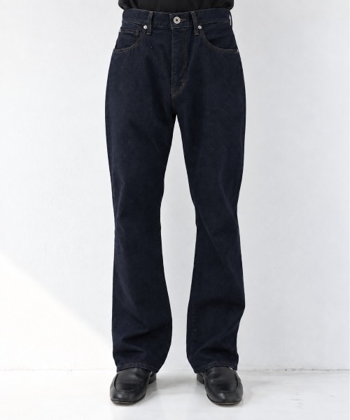 STUDIOUS(ステュディオス)の「【STUDIOUS】Slim Flare Denim Pants(デニムパンツ・メンズ・ネイビー/ブラック・1/2/3)」の1枚目の写真