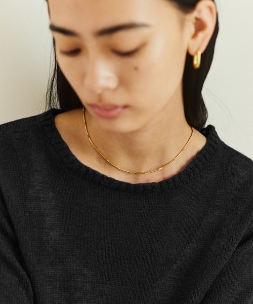 kiehtova（キエトヴァ）の「【kiehtova】FINE BASIC KNIT TOPS/ファイン ベーシック ニット トップス KTWR76（ニット/セーター・レディース・グレー/ベージュ/ブラック・FREE）」の4枚目の写真