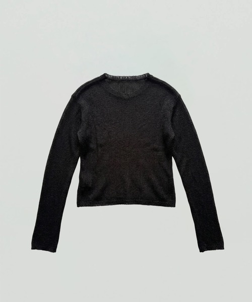 kiehtova（キエトヴァ）の「【kiehtova】FINE BASIC KNIT TOPS/ファイン ベーシック ニット トップス KTWR76（ニット/セーター・レディース・グレー/ベージュ/ブラック・FREE）」の7枚目の写真
