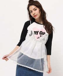 WEGO | WEGO/ランジェリーレイヤードラグランTシャツ(Tシャツ/カットソー)