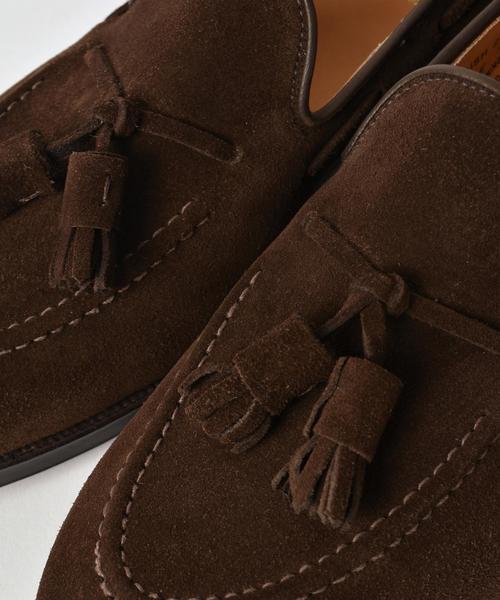 CROCKETT&JONES(クロケットアンドジョーンズ)の「CROCKETT&JONES: 『CAVENDISH』 スエード タッセル ローファー■(ローファー・メンズ・ブラウン・75/85/65/70/80/90)」の4枚目の写真