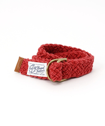 POLO RALPH LAUREN ブレーデッド コットン ベルト M 赤 POLO RALPH LAUREN（ポロ ラルフ ローレン）の「ブレーデッド