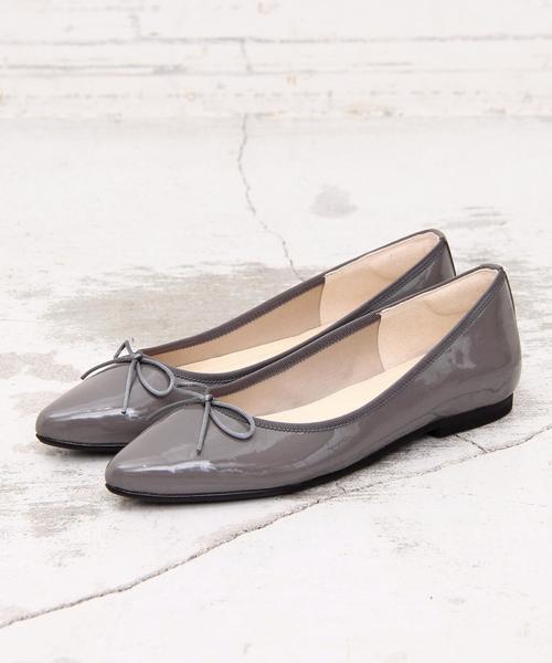 BEAUTY&YOUTH UNITED ARROWS(ビューティーアンドユースユナイテッドアローズ)の「BY∴ エナメルポインテッドバレエシューズ ◆(バレエシューズ・レディース・ブラック/グレー/レッド/ワインレッド/ピンク/ライトグレー/その他1・35h/36h/37h/37/36/38)」の13枚目の写真