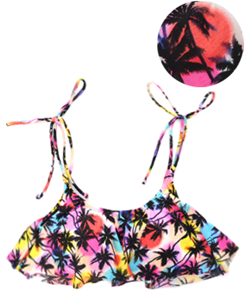 Luz Llena (philter)（ラズレナ　フィルター）の「[単品]バンドゥ・フレアキャミブラトップ/3Dビキニ/水着（水着・レディース・ピンク/その他1/ミント/イエロー/その他2/ブラック・MEDIUM/SMALL/LARGE）」の8枚目の写真