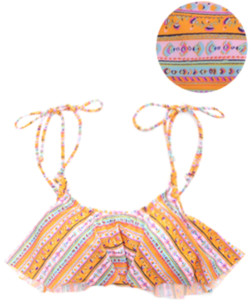 Luz Llena (philter)（ラズレナ　フィルター）の「[単品]バンドゥ・フレアキャミブラトップ/3Dビキニ/水着（水着・レディース・ピンク/その他1/ミント/イエロー/その他2/ブラック・MEDIUM/SMALL/LARGE）」の7枚目の写真