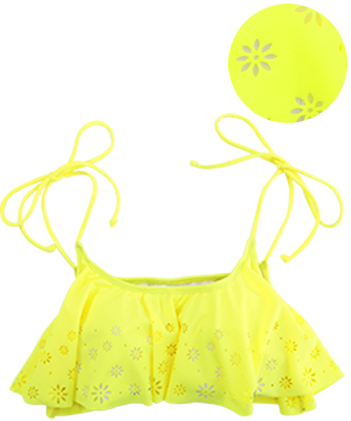 Luz Llena (philter)（ラズレナ　フィルター）の「[単品]バンドゥ・フレアキャミブラトップ/3Dビキニ/水着（水着・レディース・ピンク/その他1/ミント/イエロー/その他2/ブラック・MEDIUM/SMALL/LARGE）」の13枚目の写真