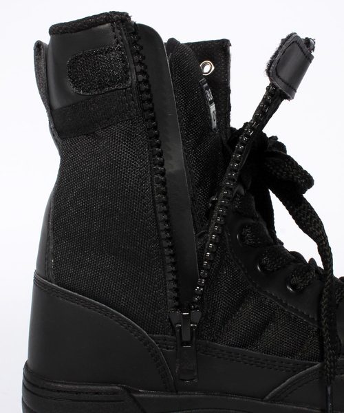 ８(eight)（エイト）の「サイドZIP付きコンバットブーツ（ブーツ・メンズ・ブラック・24.5/28.5/27.5/26.5/25.5）」の6枚目の写真