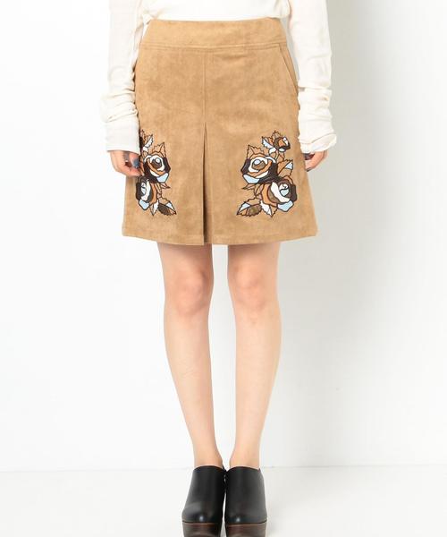 Another Edition（アナザーエディション）の「フラワー刺繍モチーフスカート/AEBFC FLOWER EMB ﾓﾁｰﾌ SK◆（スカート・レディース・ベージュ・FREE）」の3枚目の写真
