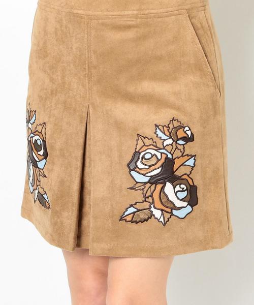 Another Edition（アナザーエディション）の「フラワー刺繍モチーフスカート/AEBFC FLOWER EMB ﾓﾁｰﾌ SK◆（スカート・レディース・ベージュ・FREE）」の9枚目の写真