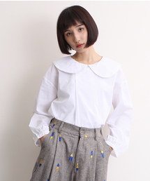 MERLOT | ビッグ襟なみテープブラウス2305(シャツ/ブラウス)