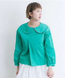 MERLOT | ビッグ襟なみテープブラウス2305(シャツ/ブラウス)