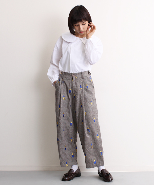 MERLOT（メルロー）の「ビッグ襟なみテープブラウス2305（シャツ/ブラウス・レディース・ブラック/ホワイト/グリーン系その他2/ピンク/グリーン/ブルー・FREE）」の17枚目の写真