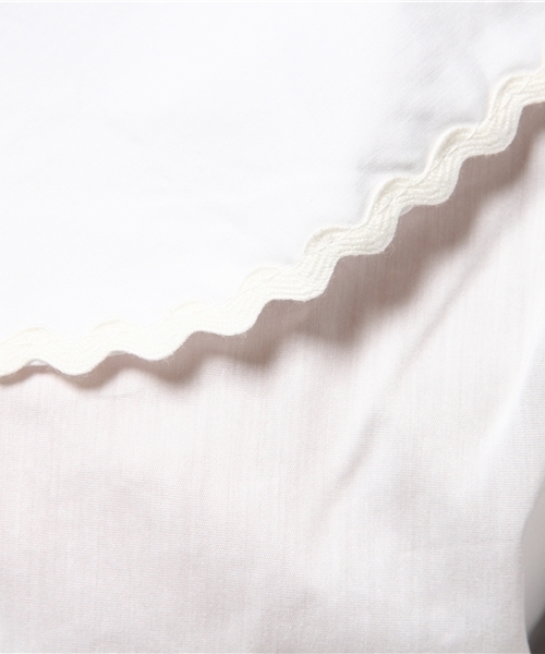 MERLOT（メルロー）の「ビッグ襟なみテープブラウス2305（シャツ/ブラウス・レディース・ブラック/ホワイト/グリーン系その他2/ピンク/グリーン/ブルー・FREE）」の15枚目の写真