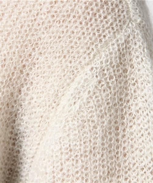 22 OCTOBRE（ヴァンドゥ－オクトーブル）の「モヘアラメニット（ニット/セーター・レディース・ブルー/ホワイト/ピンク・2）」の10枚目の写真