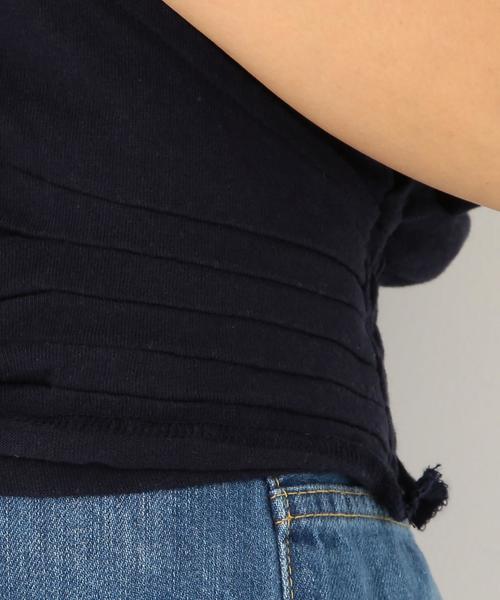 Another Edition（アナザーエディション）の「ロゴプリントカシュクール ◆（Tシャツ/カットソー・レディース・ネイビー/ライトブルー/オレンジ・フリー）」の20枚目の写真