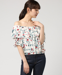 VENCEEXCHANGE | カルム花柄オフショルプルオーバー    (Tシャツ/カットソー)