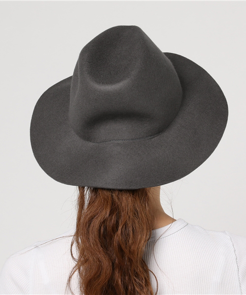 BRONTE(ブロンテ)の「BRONTE ウールフェルト中折れハット(ハット・レディース・グレー/ブラウン・57)」の4枚目の写真