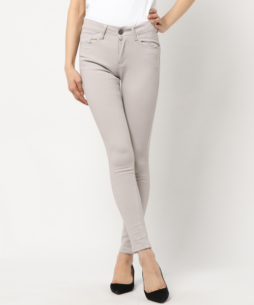 KOBE LETTUCE（コウベレタス）の「ストレッチフィットカラースキニーパンツ（その他パンツ・レディース・ネイビー/ボルドー/ブラック/キャメル/ブラウン/オフホワイト/ベージュ/レッド/グレー・LL/L/SS/M/S）」の4枚目の写真