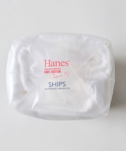 HANES（ヘインズ）の「Hanes×SHIPS: 2枚組/ポケット Tシャツ Japan Fit□（Tシャツ/カットソー・メンズ・ホワイト・LARGE/SMALL/X-LARGE/MEDIUM）」の7枚目の写真