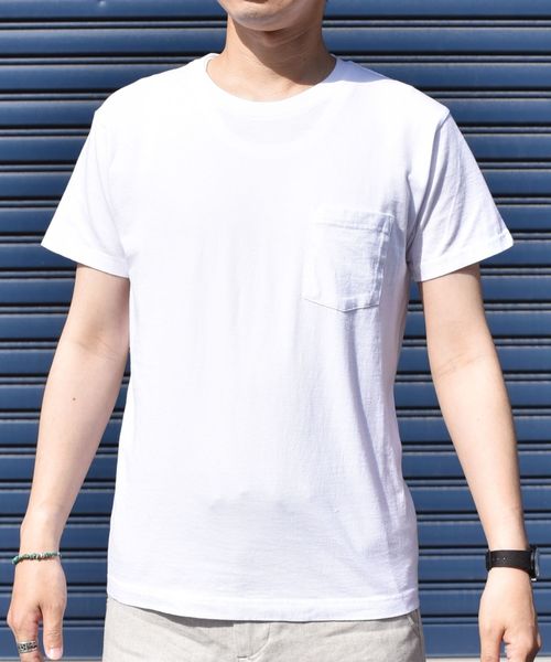 HANES（ヘインズ）の「Hanes×SHIPS: 2枚組/ポケット Tシャツ Japan Fit□（Tシャツ/カットソー・メンズ・ホワイト・LARGE/SMALL/X-LARGE/MEDIUM）」の9枚目の写真