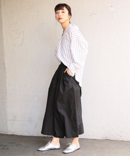 LOWRYS FARM（ローリーズファーム）の「タイプライタースカンツ  784287 （その他パンツ・レディース・ブラック/ベージュ/グリーン/ストライプ・SMALL/MEDIUM/LARGE/X-LARGE）」の15枚目の写真