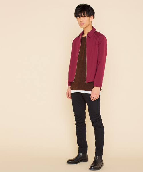 WEGO（ウィゴー）の「WEGO/ワンダーシェイプスキニーパンツ（チノパンツ・メンズ・ブラック/ベージュ/ワイン・SMALL/MEDIUM/LARGE）」の21枚目の写真