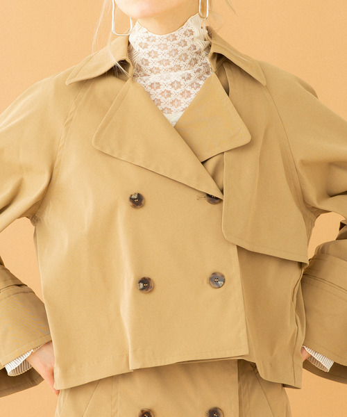 UNITED TOKYO（ユナイテッドトウキョウ）の「マルチウェイトレンチコート（トレンチコート・レディース・ネイビー/ベージュ・1）」の21枚目の写真