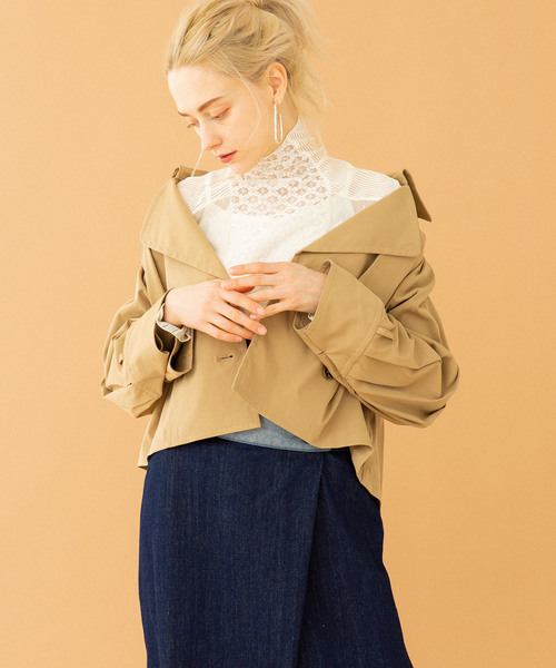 UNITED TOKYO（ユナイテッドトウキョウ）の「マルチウェイトレンチコート（トレンチコート・レディース・ネイビー/ベージュ・1）」の15枚目の写真