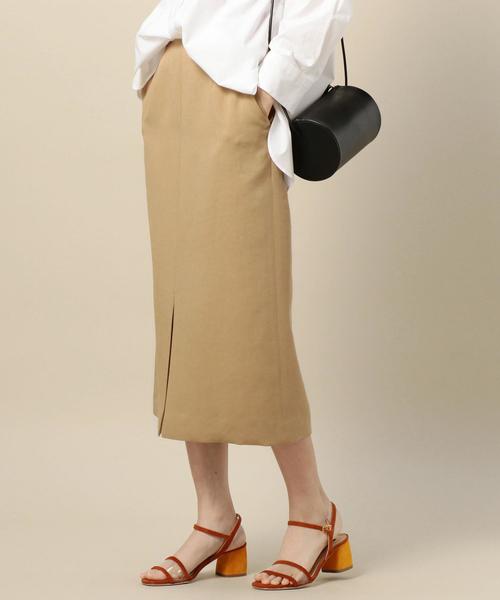 BEAUTY&YOUTH UNITED ARROWS(ビューティーアンドユースユナイテッドアローズ)の「BY スリットミドルタイトスカート -手洗い可能- o(スカート・レディース・ベージュ/ブラック/レッド・SMALL/MEDIUM)」の3枚目の写真