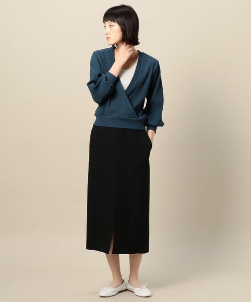 BEAUTY&YOUTH UNITED ARROWS(ビューティーアンドユースユナイテッドアローズ)の「BY スリットミドルタイトスカート -手洗い可能- o(スカート・レディース・ベージュ/ブラック/レッド・SMALL/MEDIUM)」の8枚目の写真