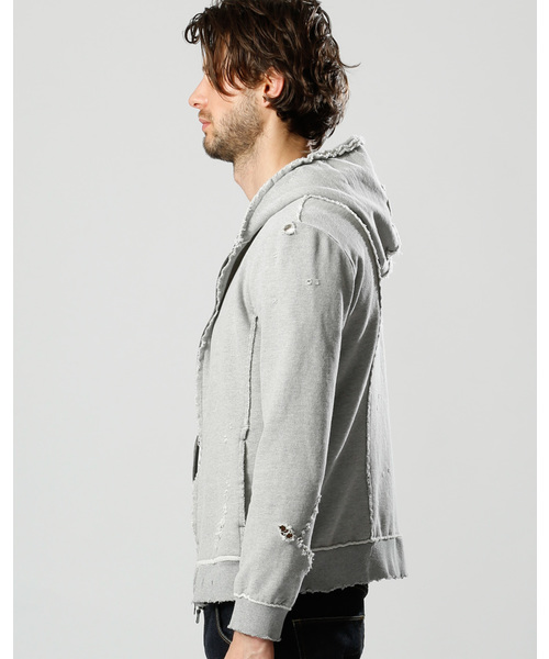 wjk（ダヴルジェイケイ）の「damaged parka（パーカー）」 - WEAR